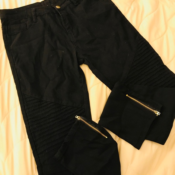 Black Moto pants - Picture 3 of 5